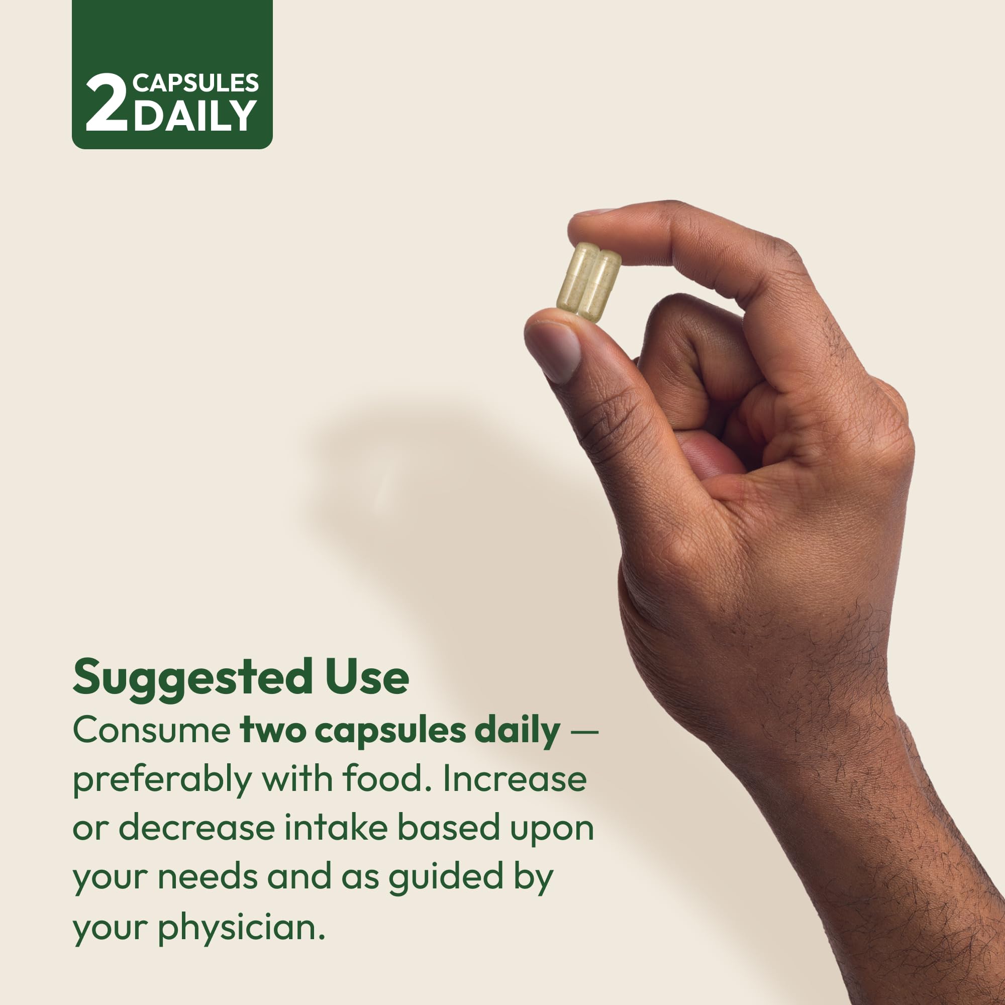 Fibermucil capsules in hand suggest easy dosing for daily use.