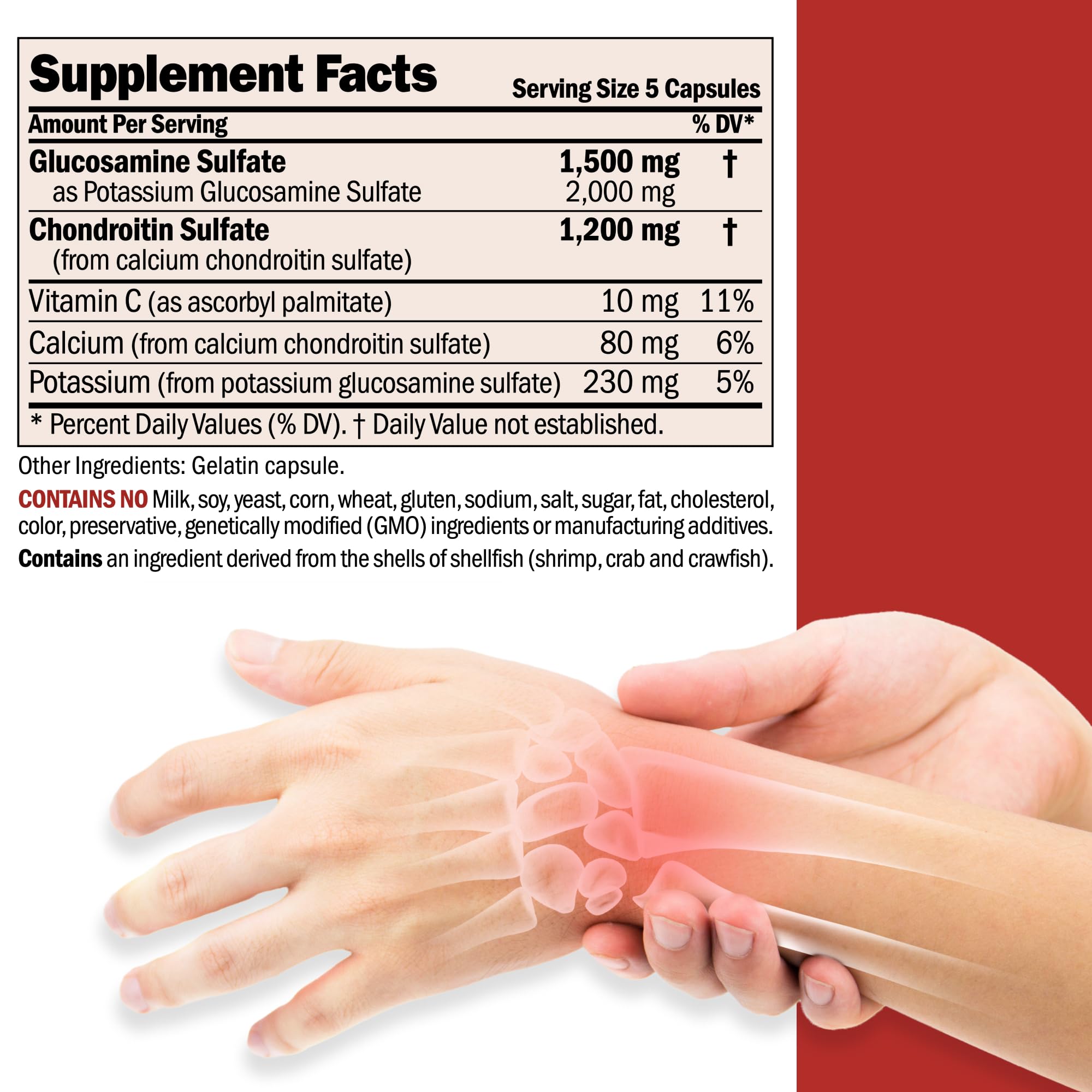 Andrew Lessman capsules close-up showing small, easy-to-swallow form for daily joint care.