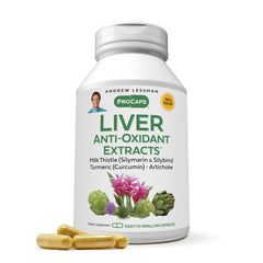 Andrew Lessman Liver Anti-Oxidant Extracts bottle for convenient liver support.