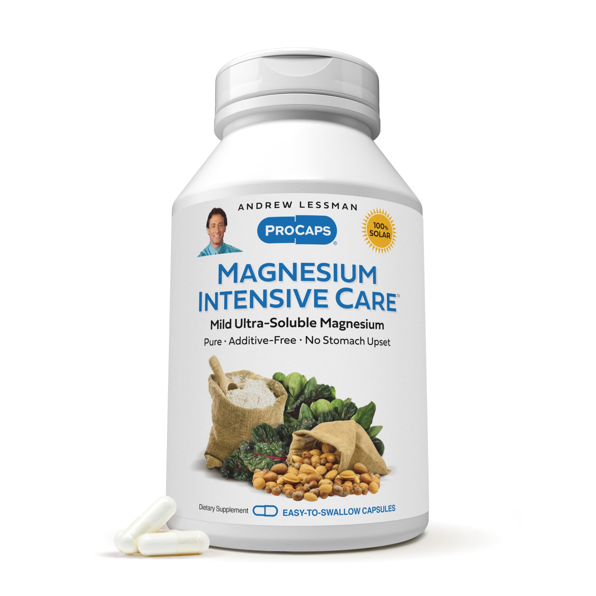 Andrew Lessman Magnesium Intensive Care bottle with capsules for everyday use