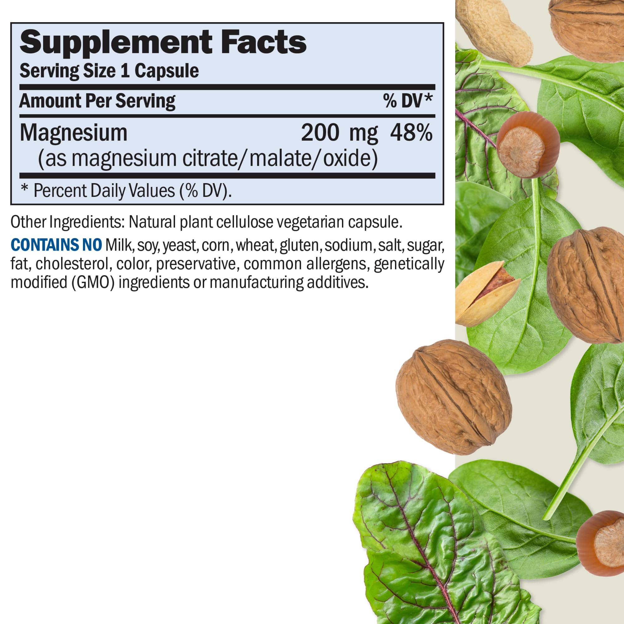 Andrew Lessman Magnesium Intensive Care capsules close-up, ultra-soluble magnesium for gentle digestion.