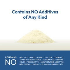 Close-up label noting non-GMO, dairy-free, gluten-free attributes