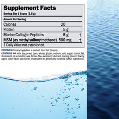 ANDREW LESSMAN Marine Collagen jar label—non-GMO and flavor-neutral
