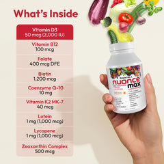 Bottle pouring nuoncemax capsules for daily use