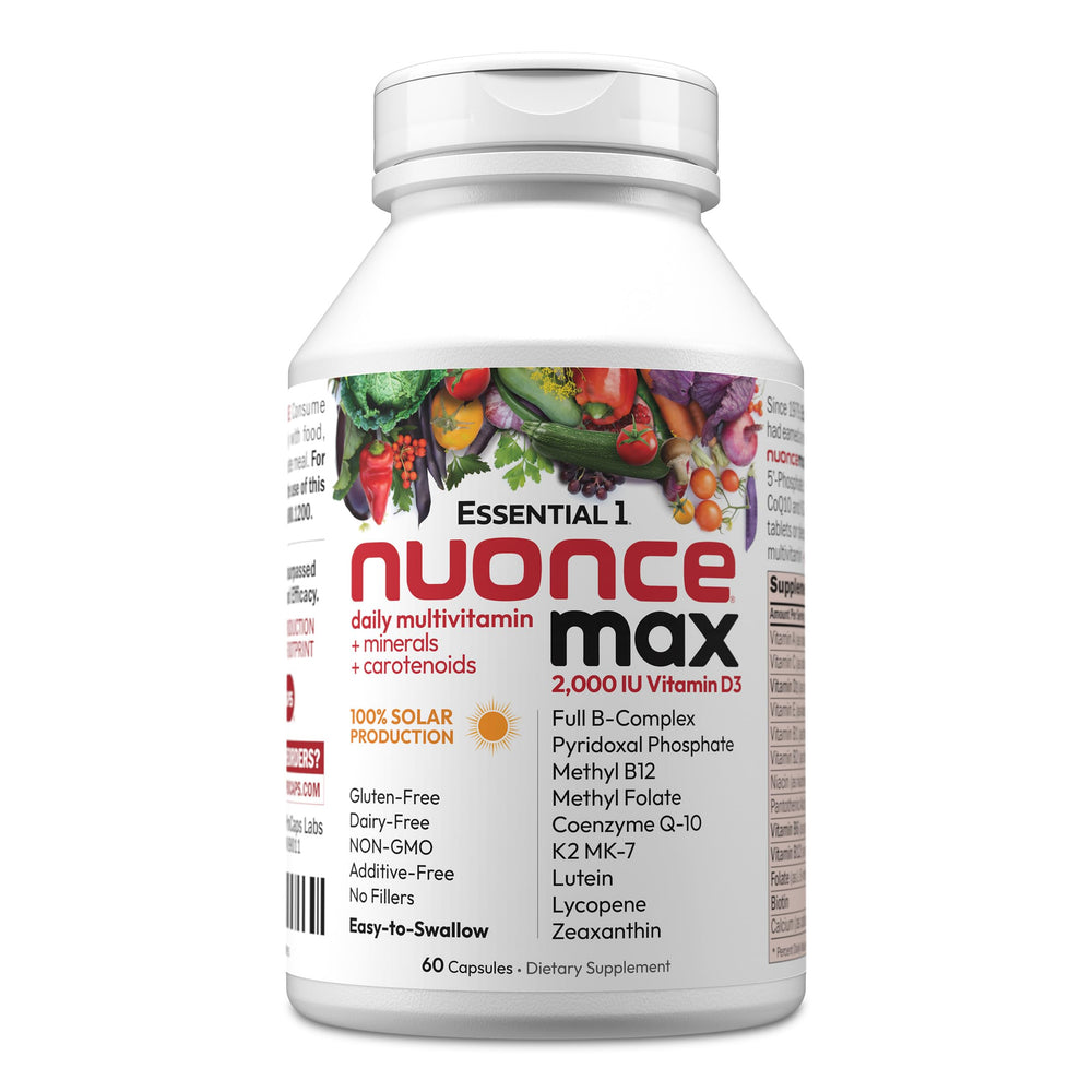 Andrew Lessman nuoncemax bottle with 60 compact capsules for daily convenience.