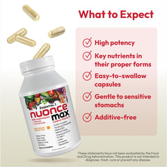 CoQ10, lutein, lycopene, and zeaxanthin blend in the nuoncemax formula.