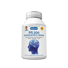 Andrew Lessman PS200 bottle with capsules for daily brain support.