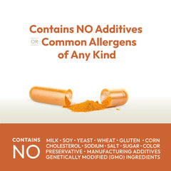Andrew Lessman Turmeric dairy-free and gluten-free formula for sensitive diets.