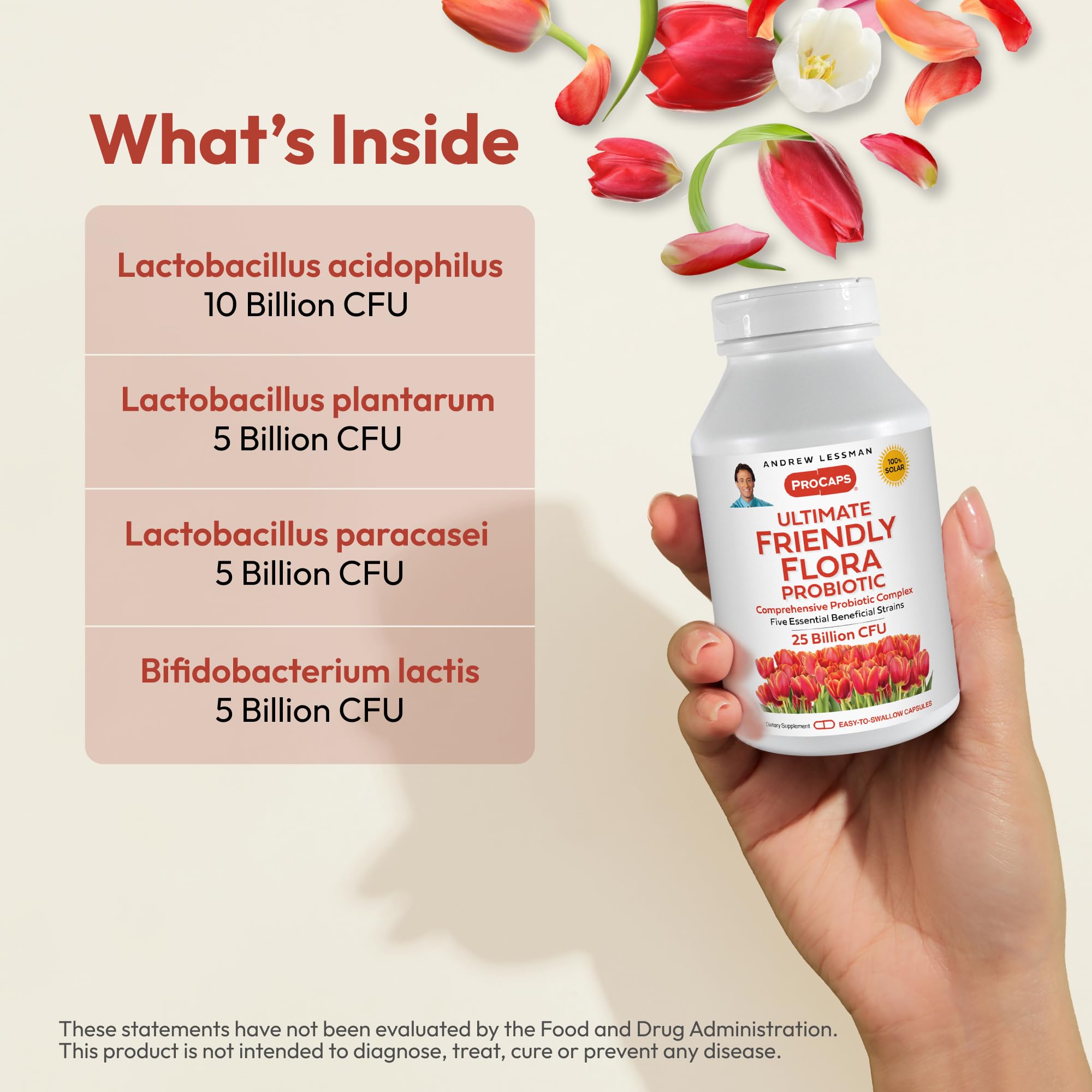 Andrew Lessman Ultimate Friendly Flora capsules for easy daily use