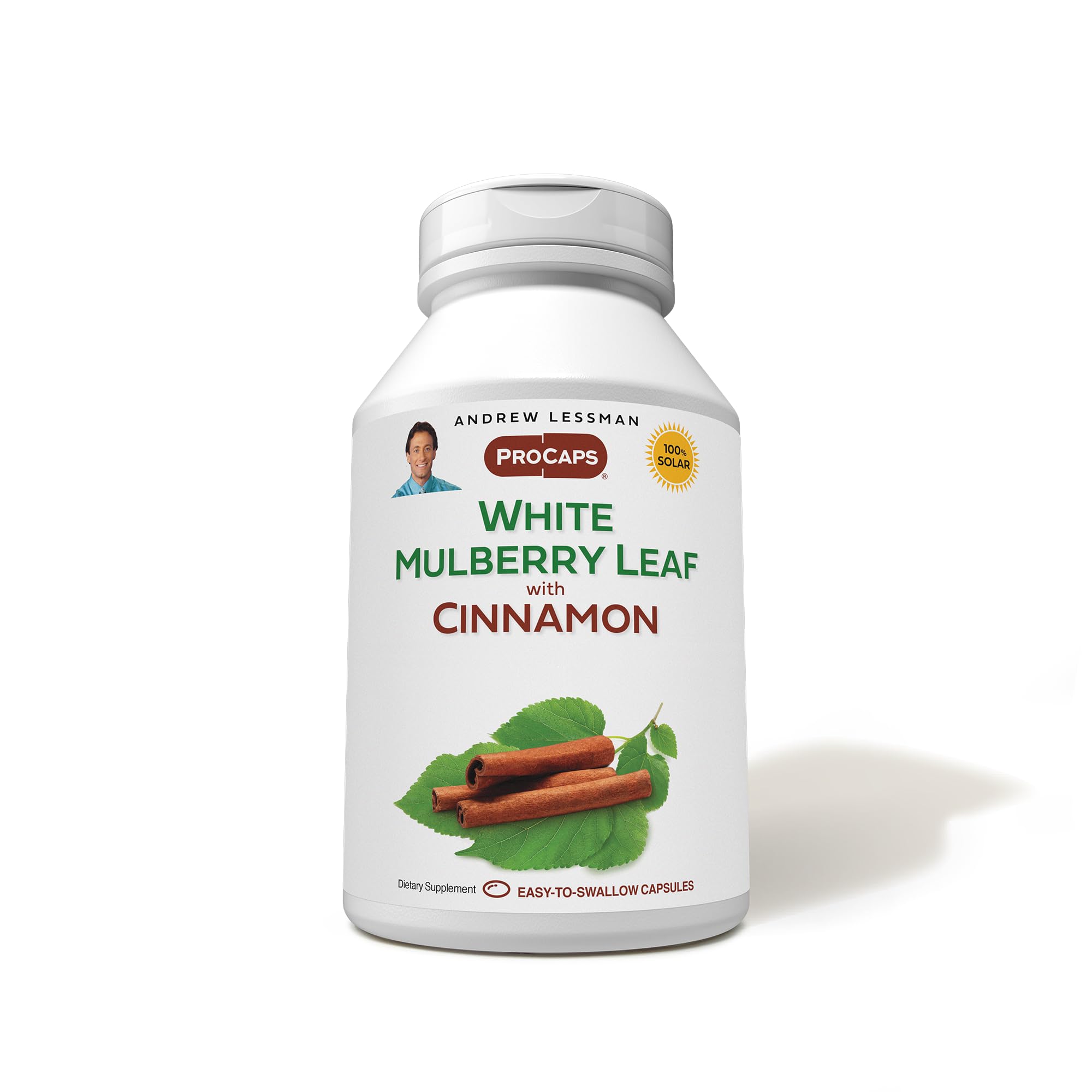 Andrew Lessman White Mulberry Leaf Cinnamon bottle with 180 softgels for daily use