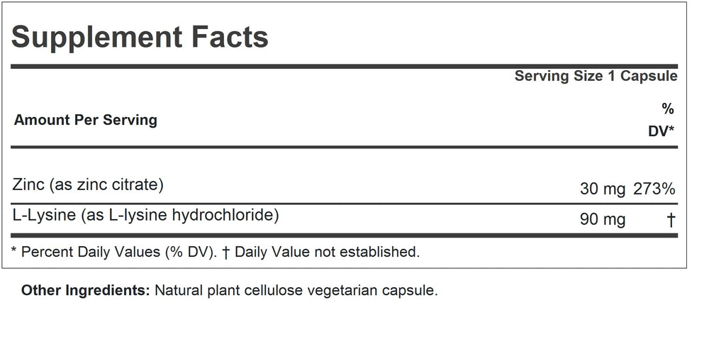 Zinc 30mg capsules close-up highlighting fast absorption