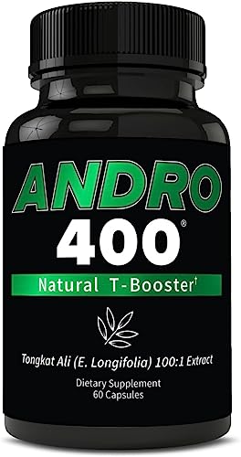 Andro400 promotional shot with water glass implies simple intake ritual.