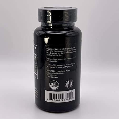 Andro400 Ultra Max T label detail highlighting 200-to-1 extract.