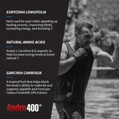 Andro400 UltraMax T energy during a workout routine