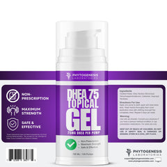 ANDROGENESIS DHEA 75 application area on skin highlights topical absorption benefits
