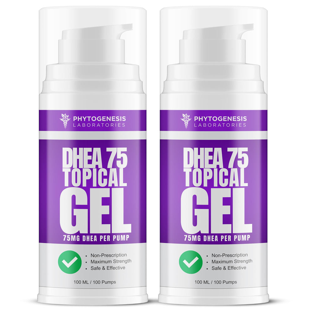 ANDROGENESIS DHEA 75 pump gel for quick daily topical use.
