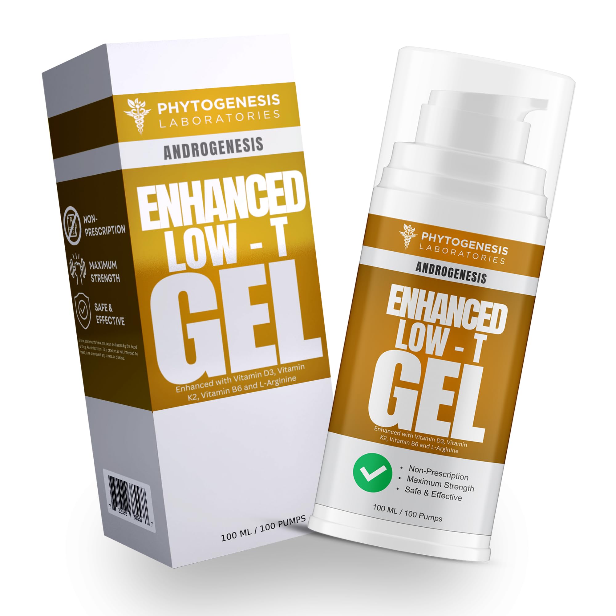 Androgenesis Enhanced Formula bottle for convenient topical use.