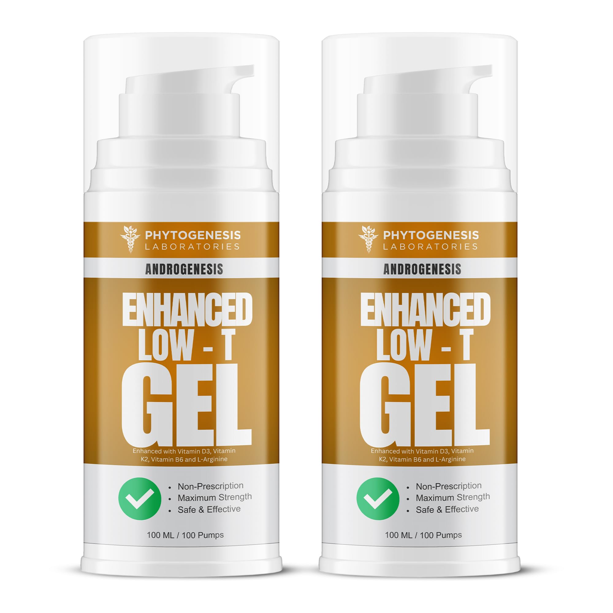 ANDROGENESIS Enhanced Formula gel bottle close-up for topical support