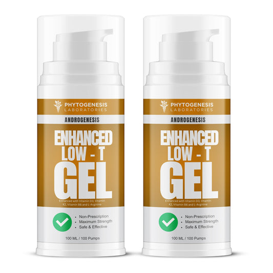 ANDROGENESIS Enhanced Formula gel bottle close-up for topical support
