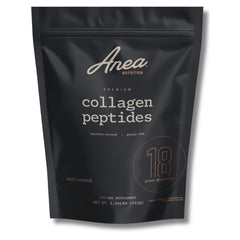 Anea Collagen Peptides unflavored bottle supports skin hydration and joint support