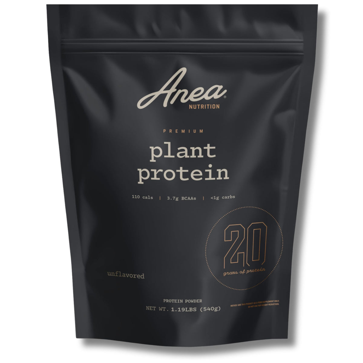 Anea Nutrition Plant Protein unflavored pack ideal for smoothies and recipes