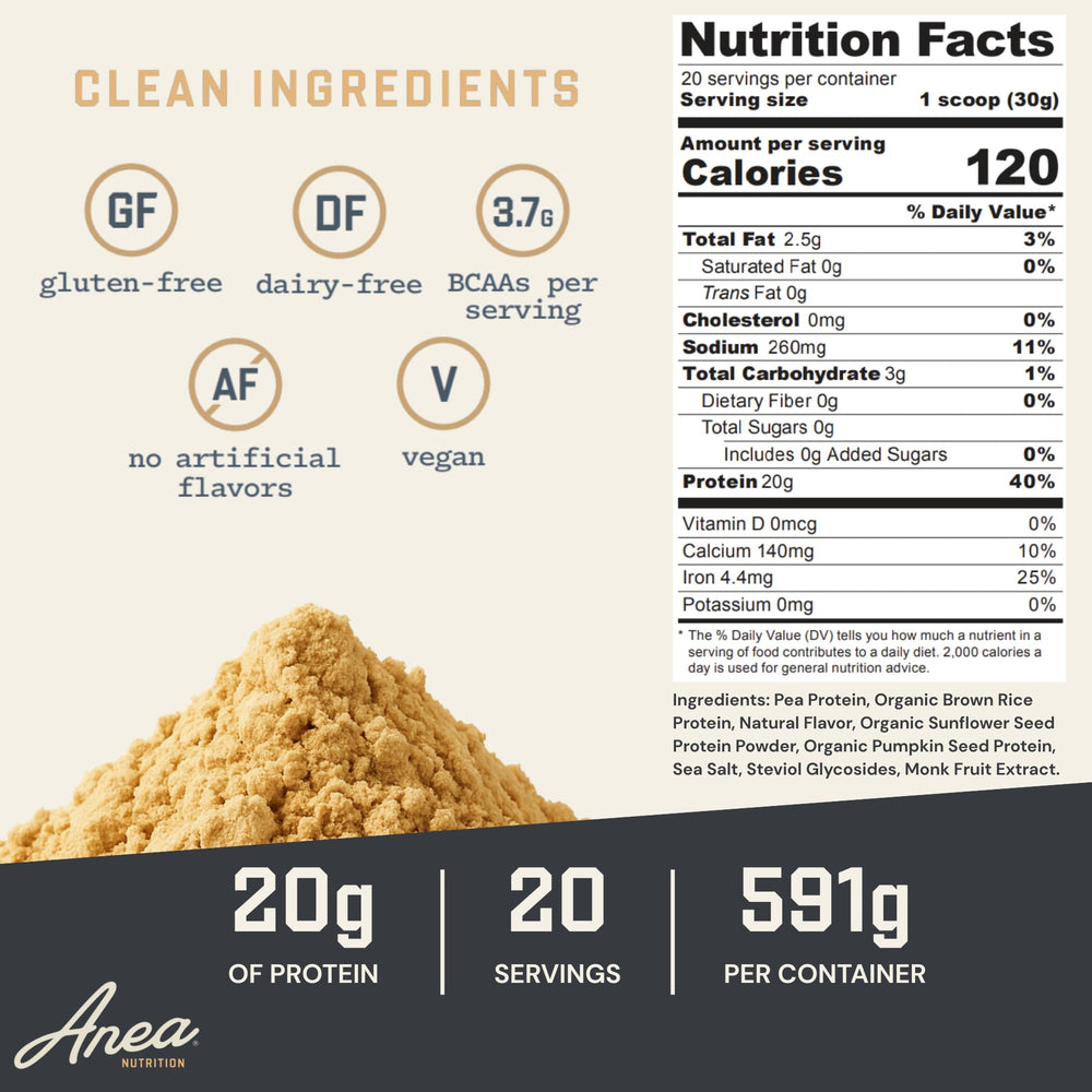 Anea Nutrition Plant Protein Vanilla shaker showing easy mixing and no chalky aftertaste.