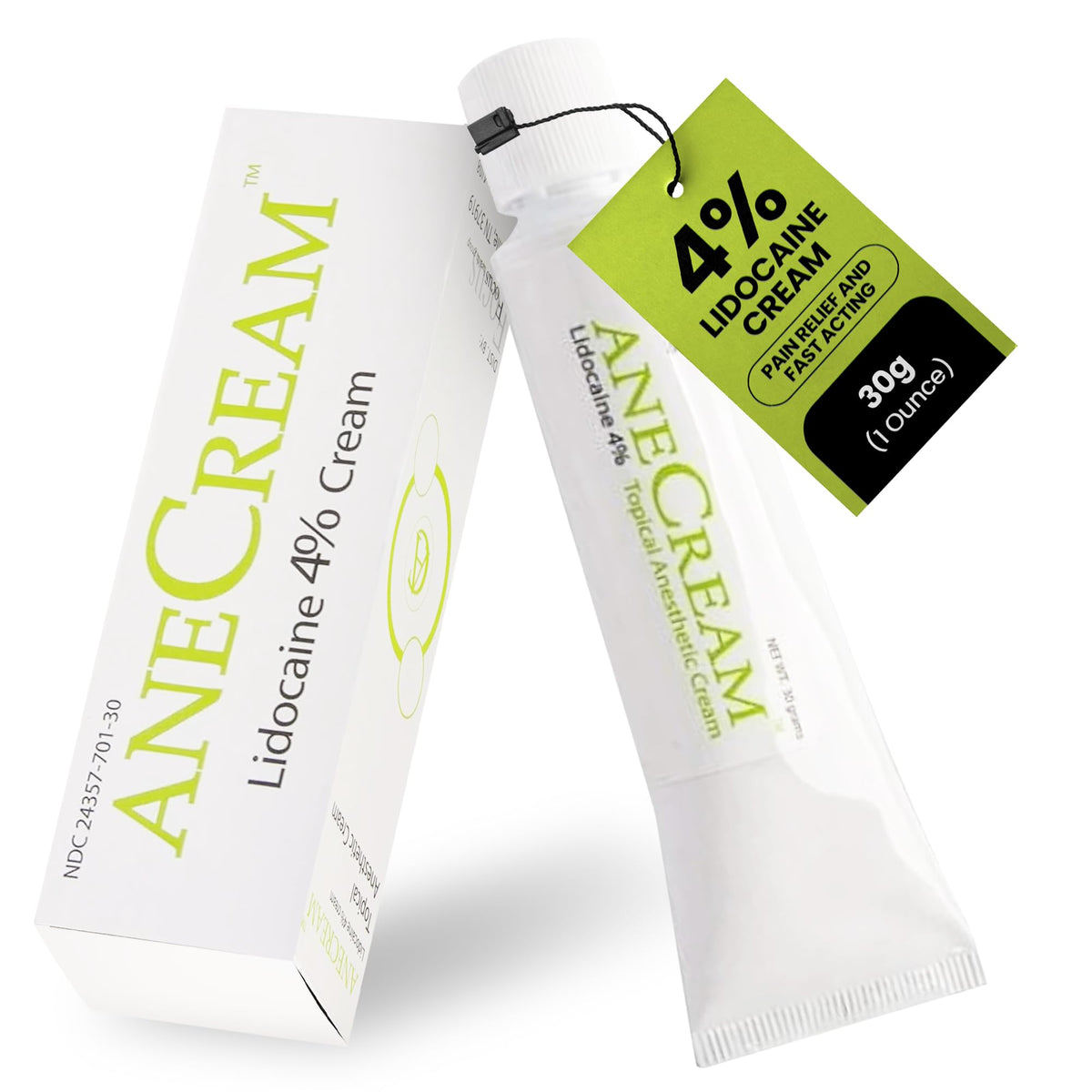 AneCream Focus Healh 4% tube front view for quick, non-greasy relief