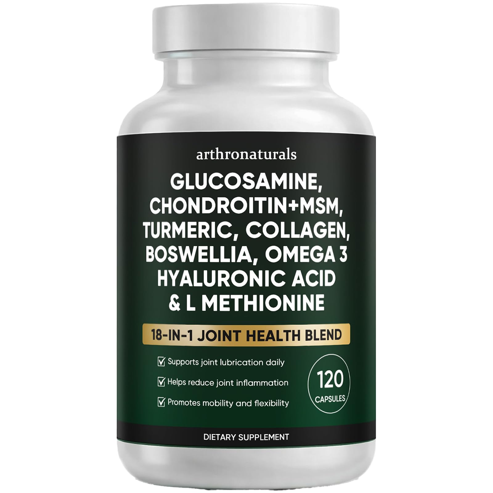 ANEFOSE Arthronaturals 18in1 bottle front promotes daily joint support for an active lifestyle