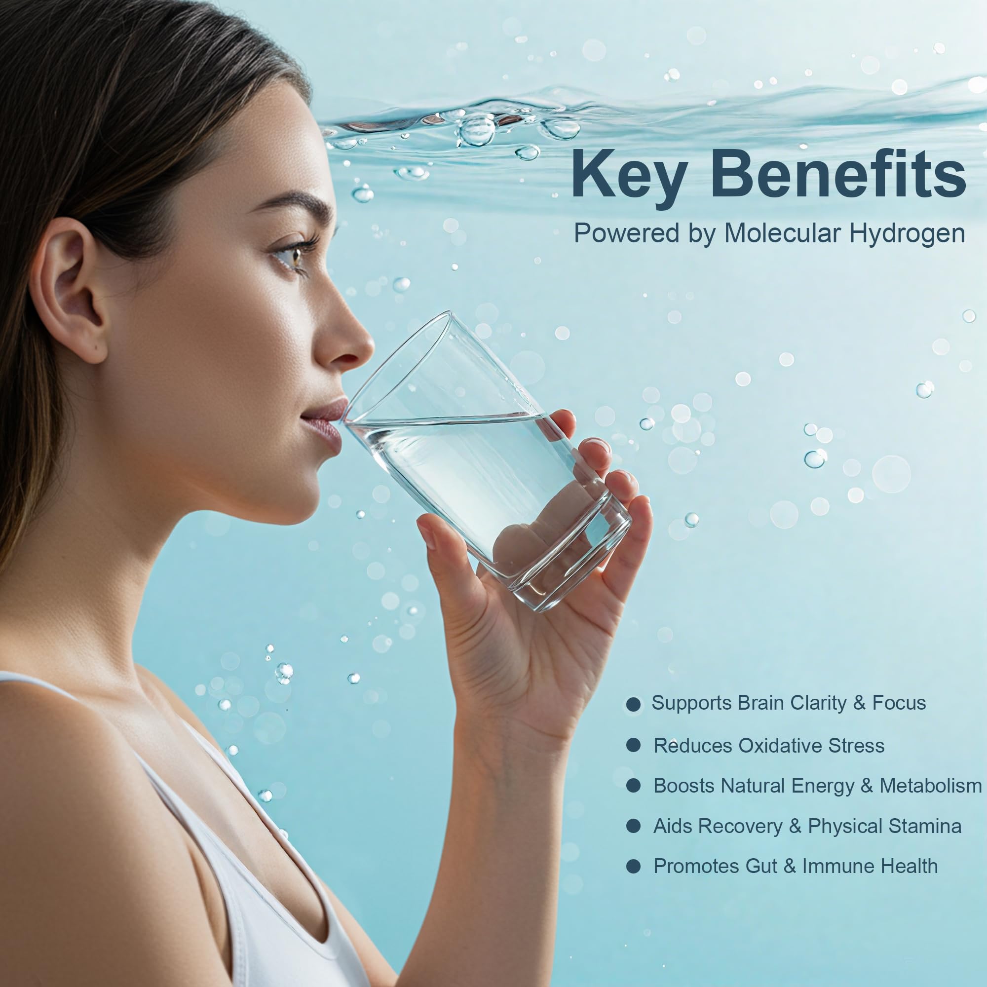 ANEVYRAQ tablet dissolving in 450 ml water for convenient hydration