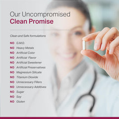 Non-GMO, gluten-free packaging note highlighting a clean formulation.