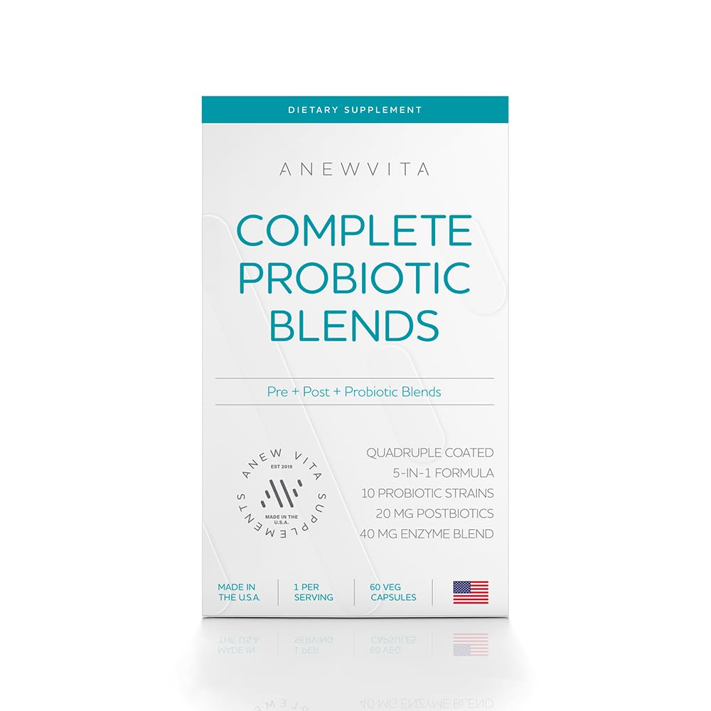 Anew Vita Complete Probiotic Balance softgel bottle for daily gut support