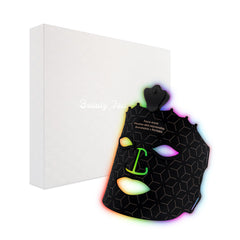 Angauss 7-color red-light mask front view for multi-wavelength skin treatment