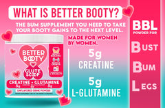Better Booty Glute Scoop mixed into a shake for versatile use.
