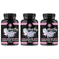 Angry Supplements Hair Envy bottle with capsules promotes vitality.