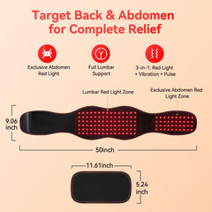 ANHOM red light therapy belt breathable fabric and fit.