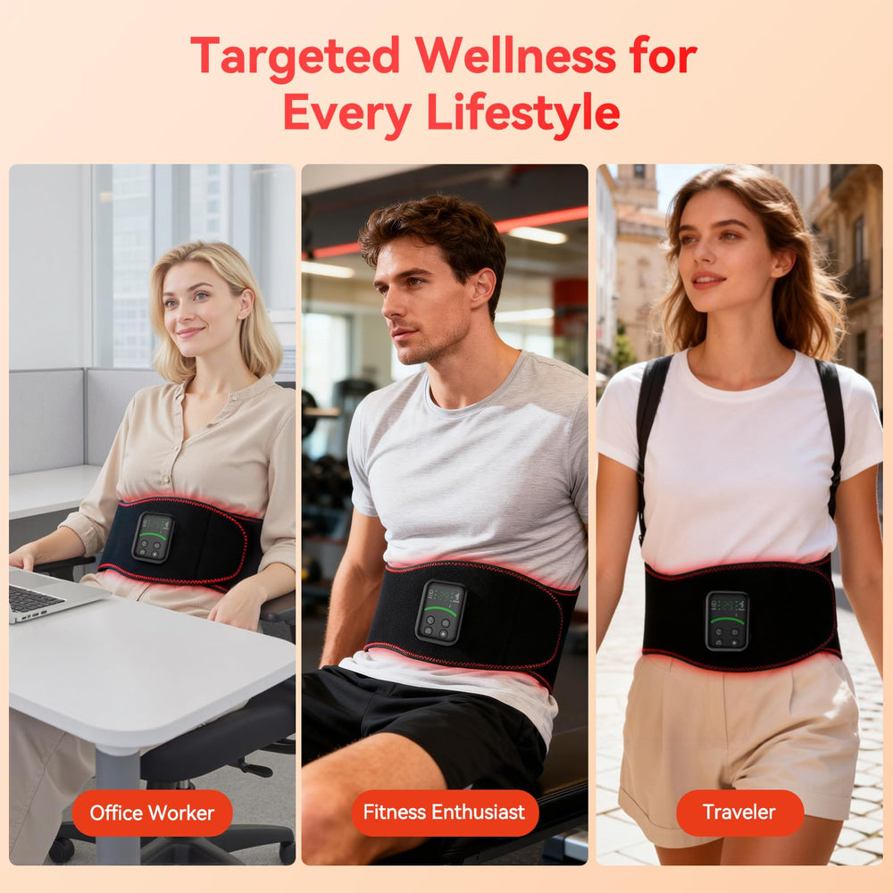 ANHOM red light therapy belt extended strap for larger fits.