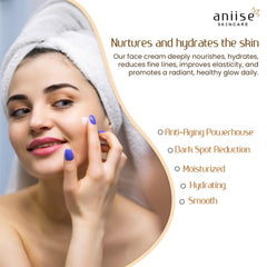 Applying Aniise Wild Yam cream from the jar for nourished skin