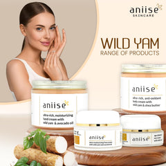 Evening routine with Aniise Wild Yam cream being applied before sleep