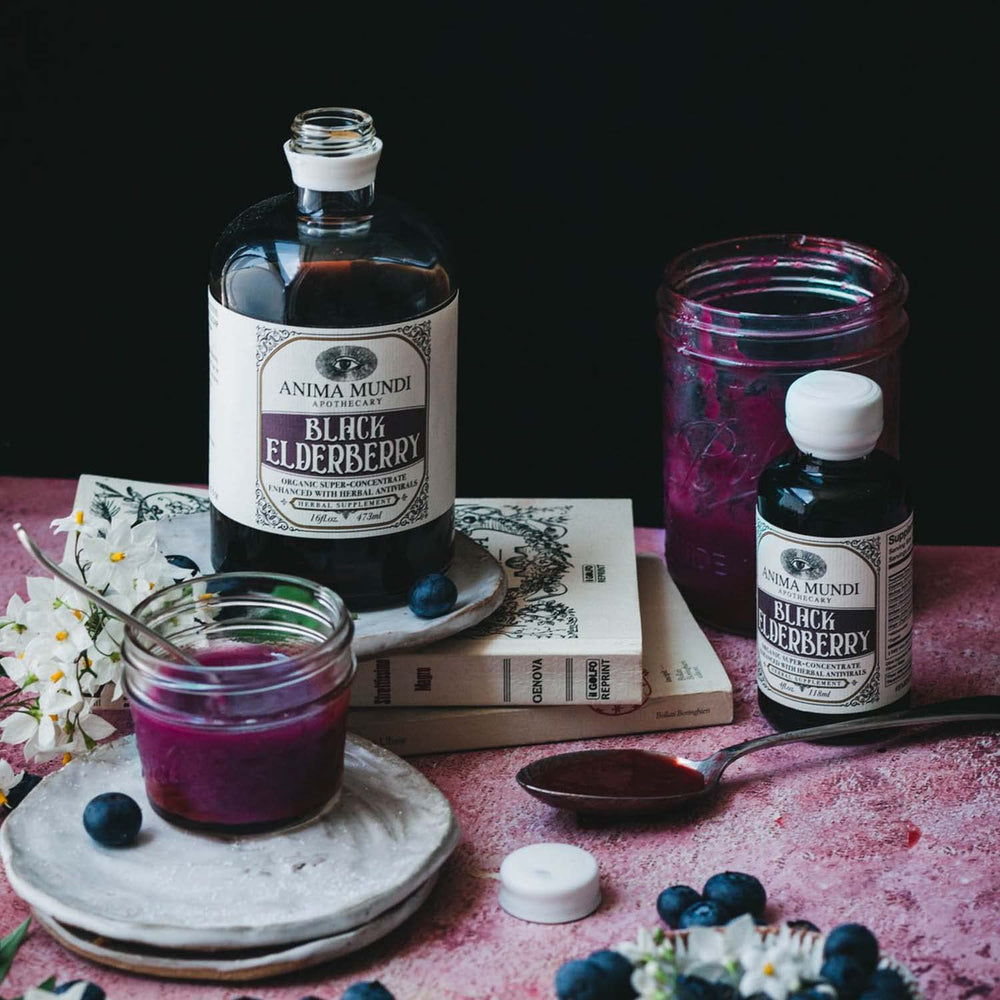 Anima Mundi elderberry syrup pour ready to mix into tea