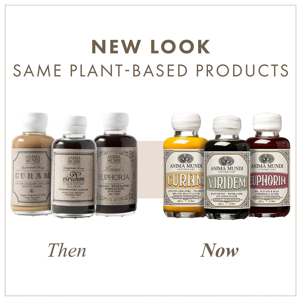 Anima Mundi Apothecary elixir poured into a glass highlights vegan beauty support.