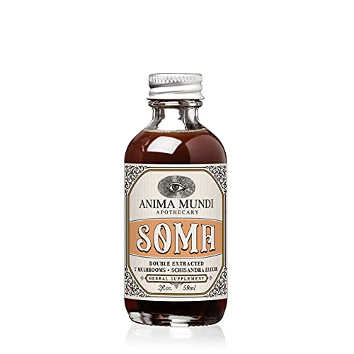 Anima Mundi Apothecary Soma 7 Mushroom Elixir bottle for daily vitality and ritual use.