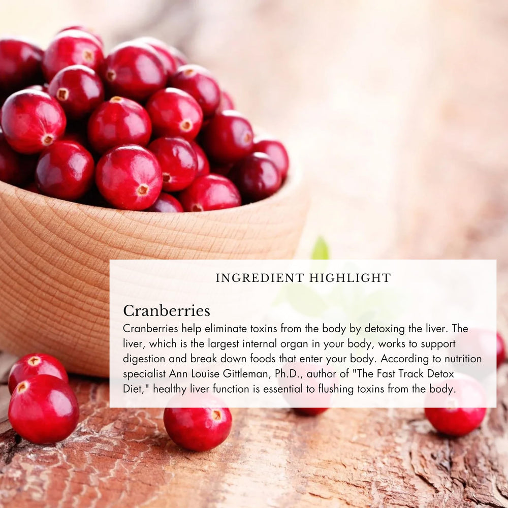 Anima Mundi Belly Love Powder cranberry extract adds flavor and bloating comfort.