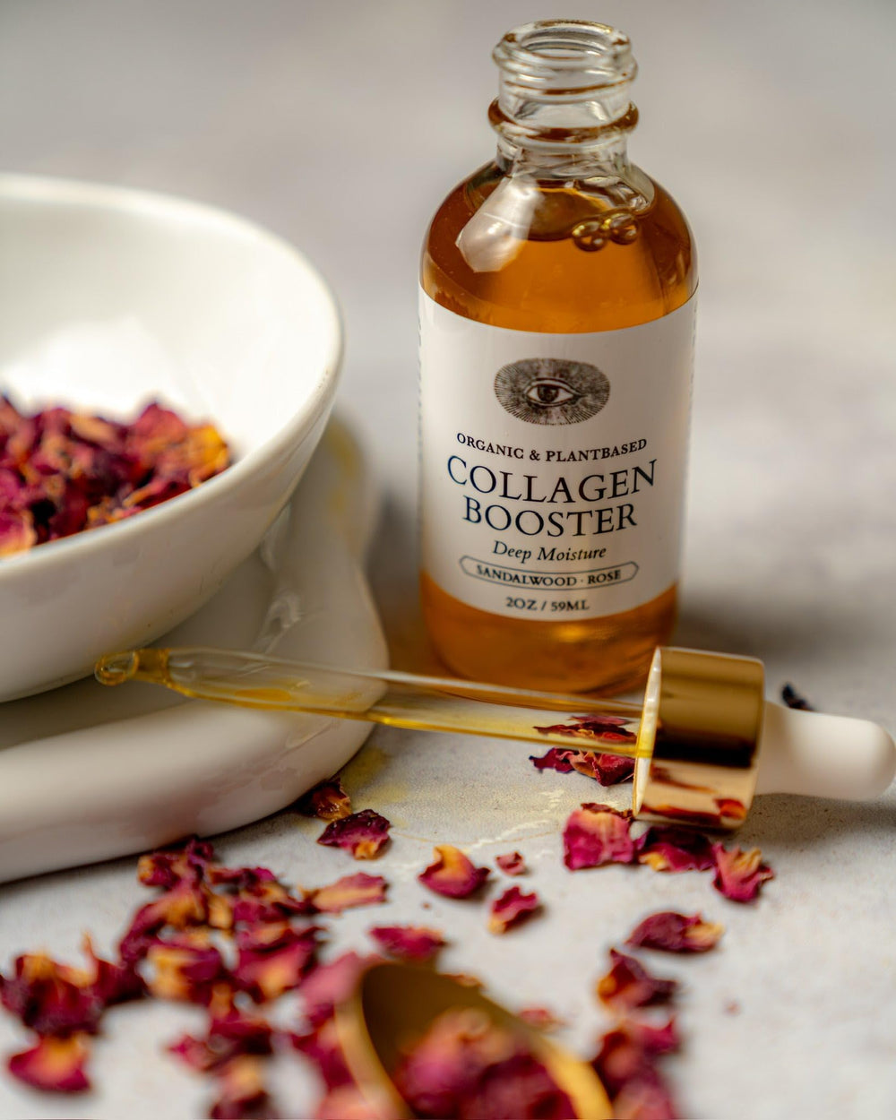 Anima Mundi Collagen Booster amber glass bottle protects potency and purity