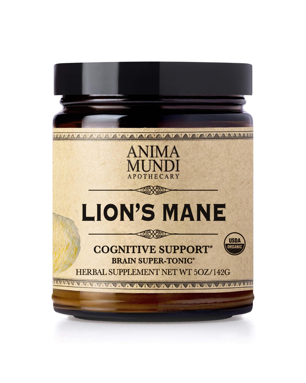 Anima Mundi Lions Mane Brain Tuner Powder bottle highlighting focus support