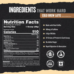 Animal 100% Whey powder poured into a glass for a quick protein boost.