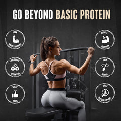 Animal 100% Whey protein shake glass highlighting creamy chocolate flavor