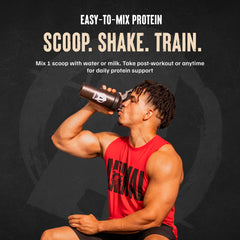 Animal 100% Whey Strawberry shaker-mix demonstrates creamy taste with smooth blending.