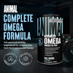 Animal Advanced Omega softgels burpless and easy to swallow for daily use