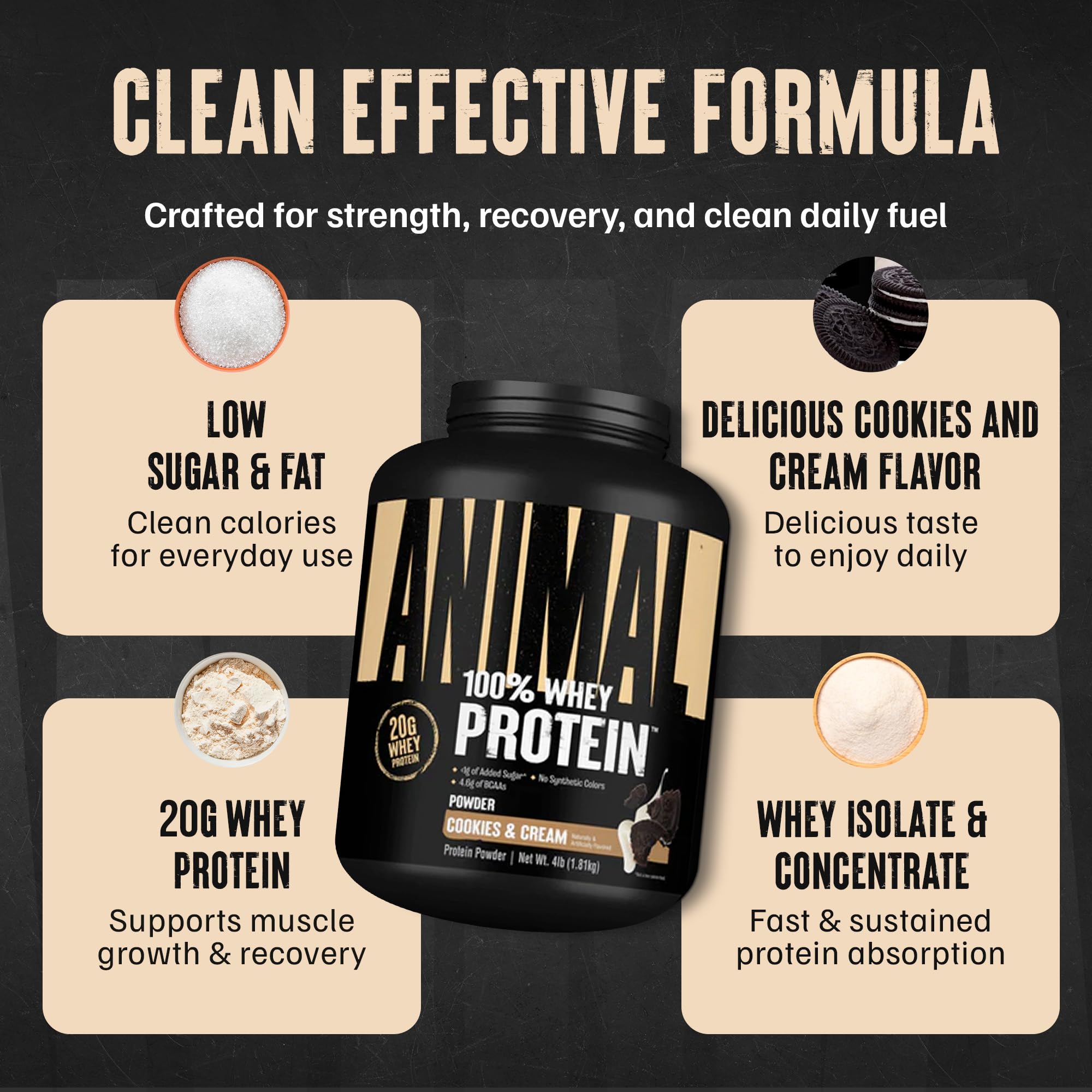 BCAAs-rich whey powder close-up for post-workout recovery.
