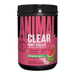 Ingredients listing highlights high-quality whey isolate and minimal additives.